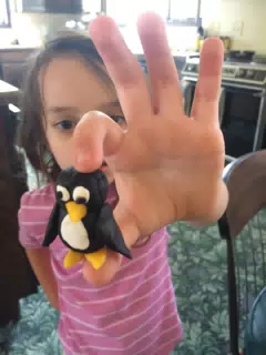 Luciana Made a Penguin