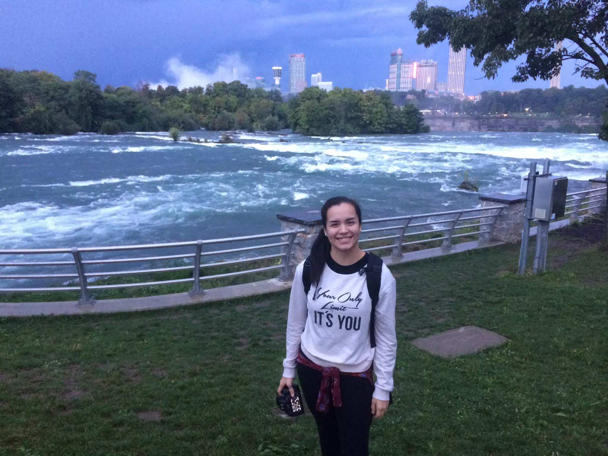 Maggie at Niagara Falls
