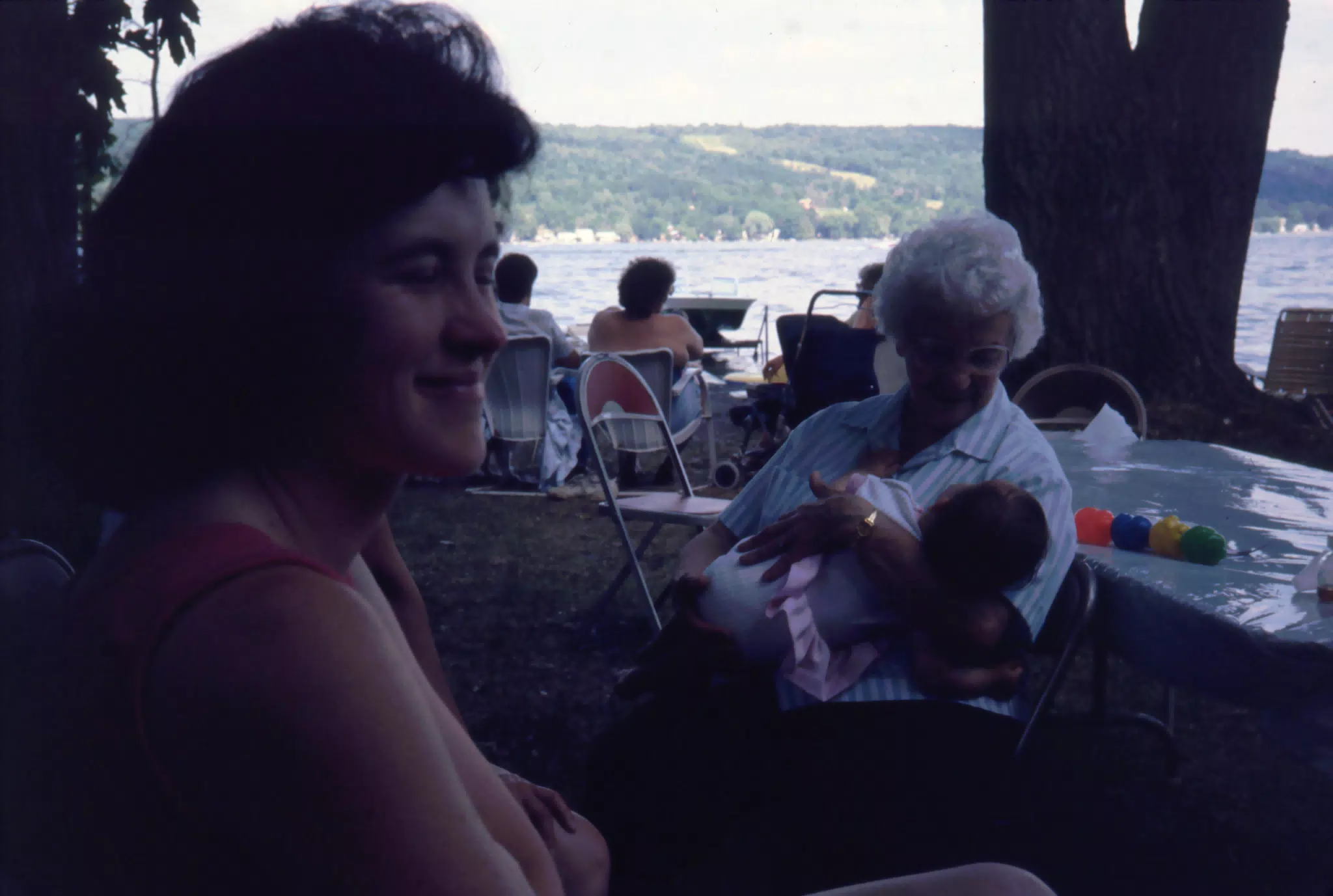 Mom and Grandma at Conesus Lake