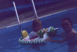 Cousin Gwen in Pool