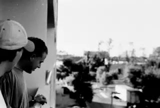 Eric Millen and Mark Price on Radisson Balcony in Florida