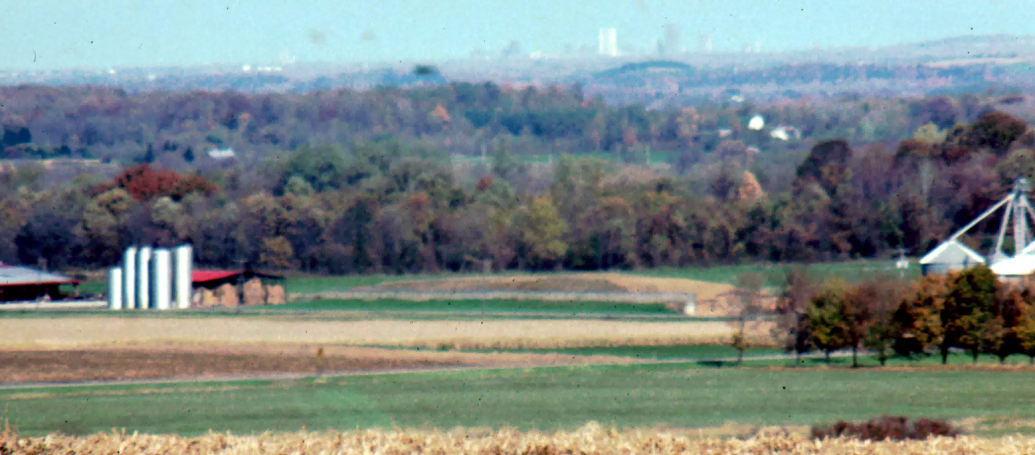 Rochester on Horizon from Wyoming County, New York