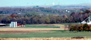 Rochester on Horizon from Wyoming County, New York