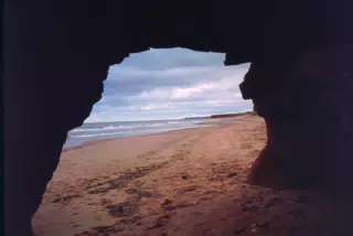 Cavendish Beach through Arch, Prince Edward Island
