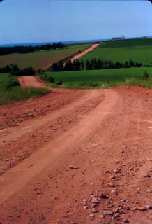 Red Dirt Road on Prince Edward Island, Canada