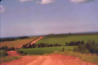 Red Dirt Road on Prince Edward Island, Canada