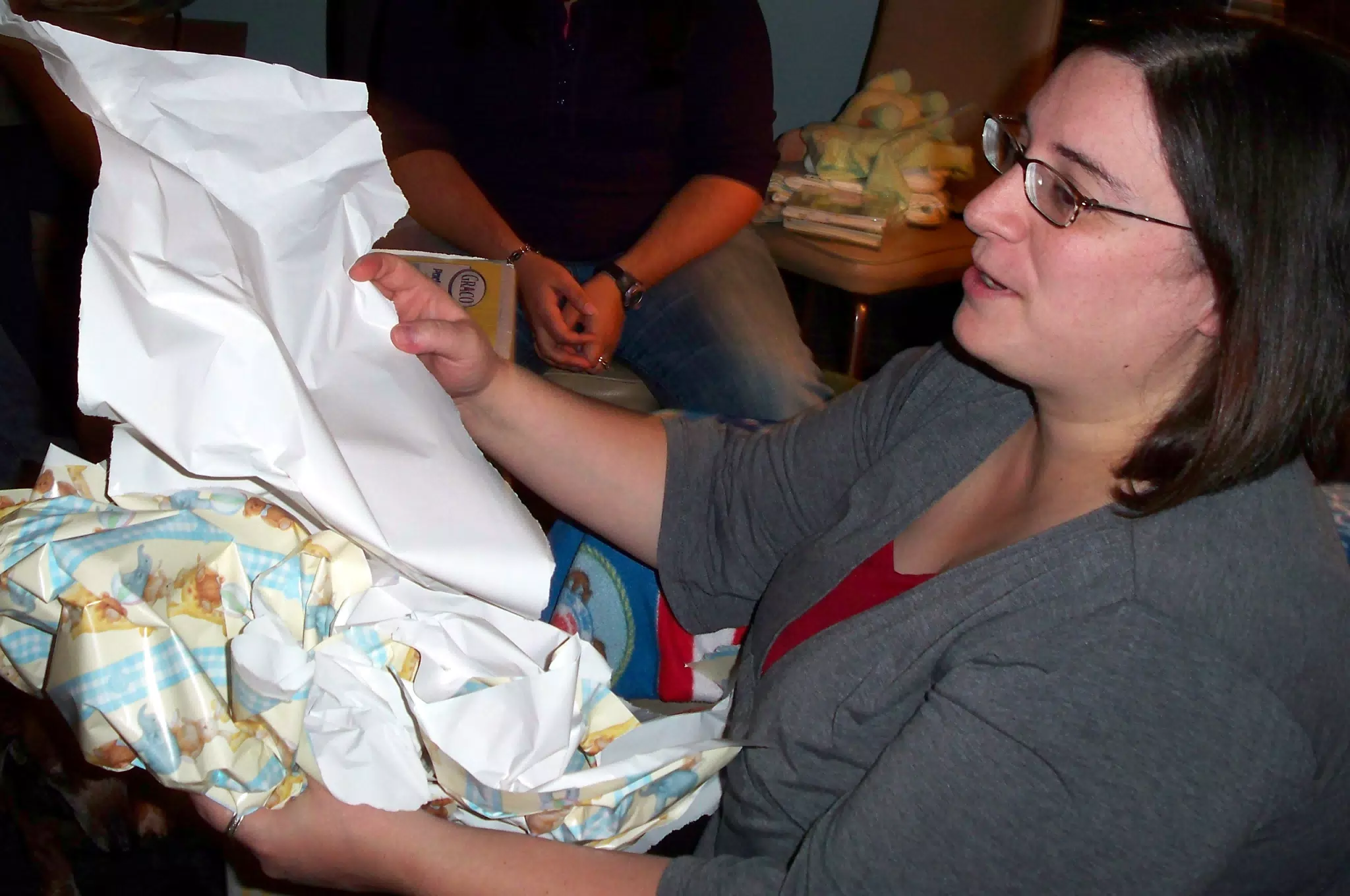 Baby Shower Unwrapping