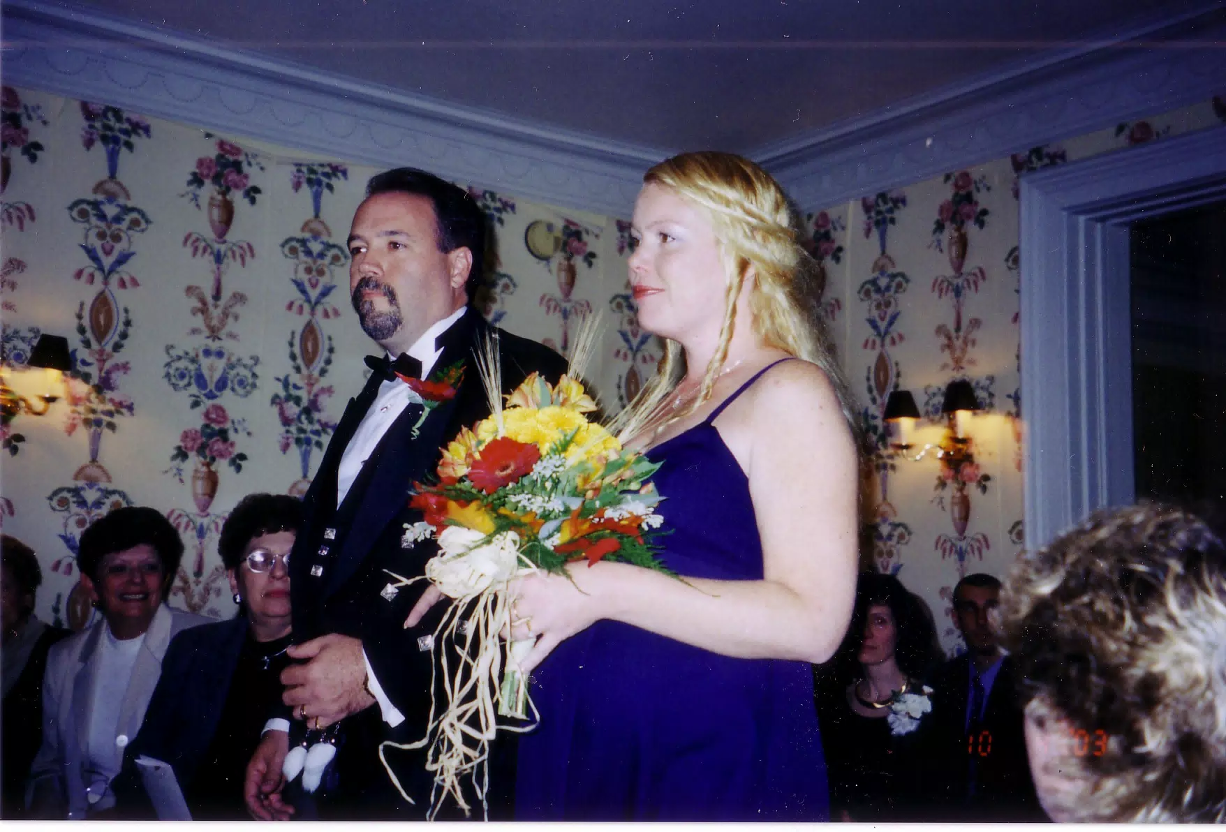 John Nicklin and Michelle Nicklin at Scott and Dominica's Wedding