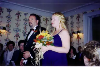 John Nicklin and Michelle Nicklin at Scott and Dominica's Wedding