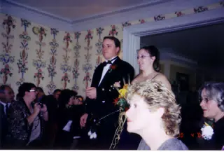 Josh Relyea and Tricia at Scott and Dominica's Wedding