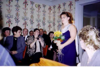 Francesca Grice at Scott and Dominica's Wedding