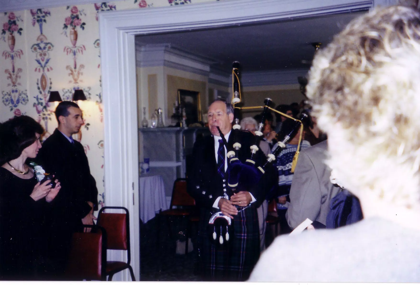 Bagpiper at Scott and Dominica's Wedding