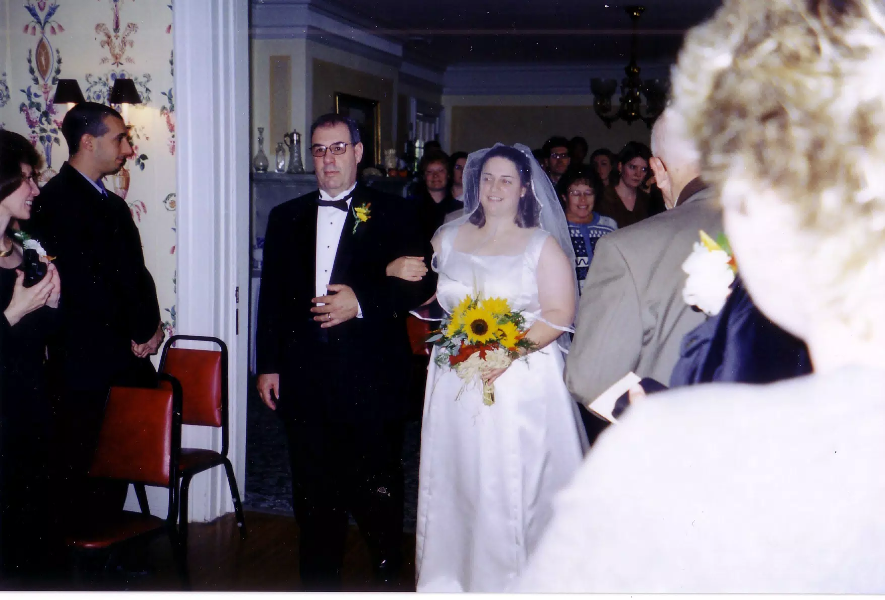Frank Tocco leading Dominica Tocco Down the Aisle at Scott and Dominica's Wedding