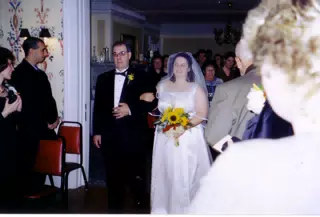 Frank Tocco leading Dominica Tocco Down the Aisle at Scott and Dominica's Wedding