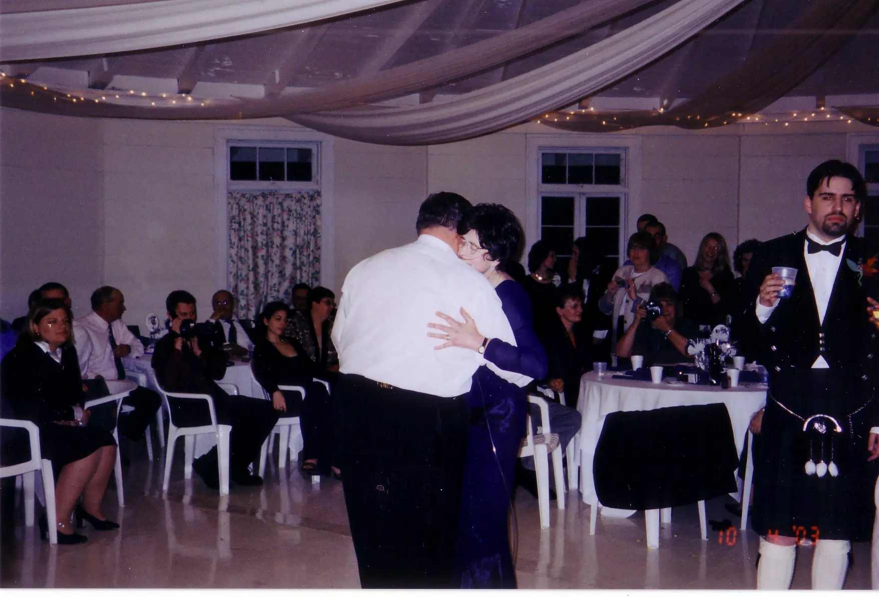Tom and Karen Miller Dancing at Scott and Dominica's Wedding