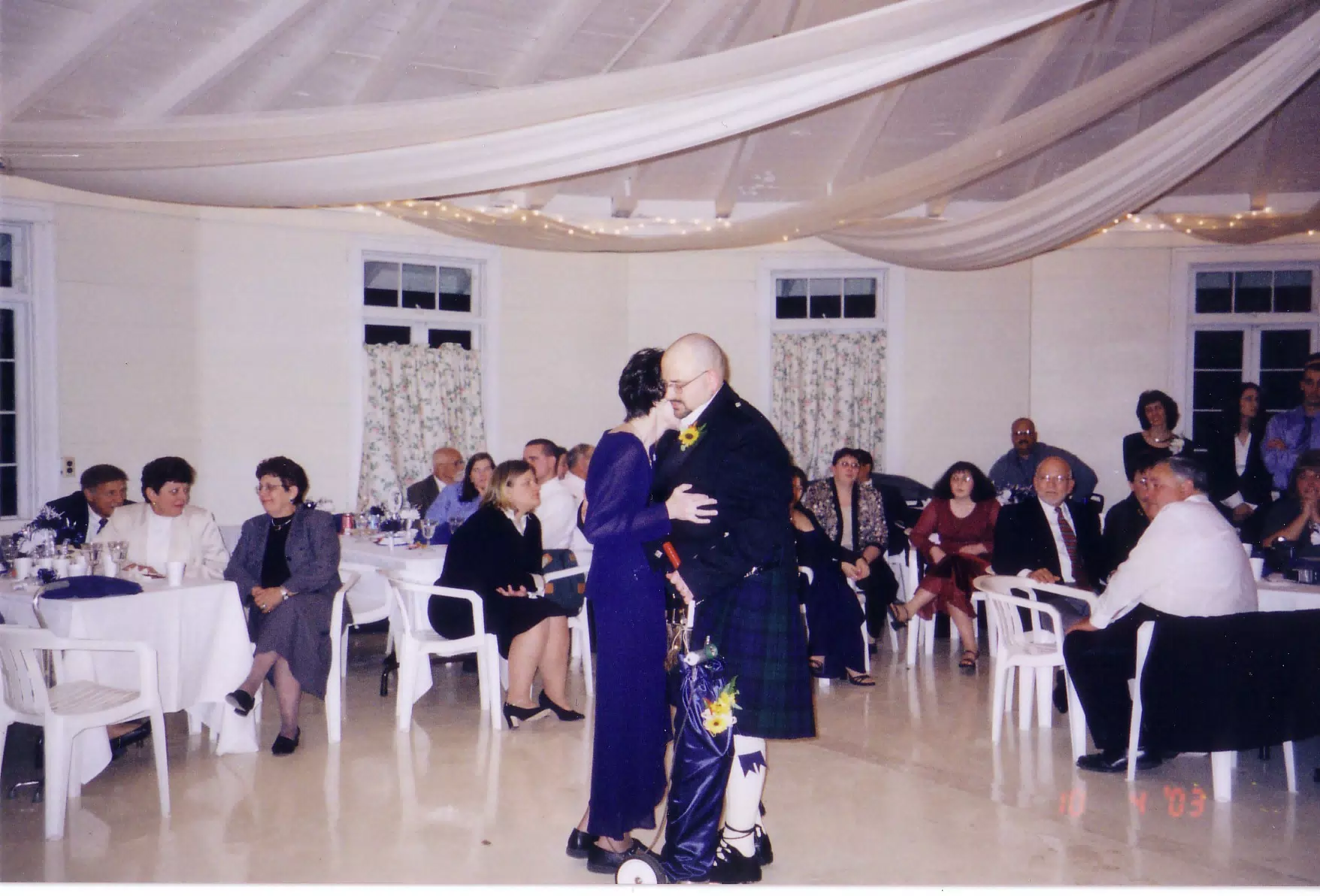 Scott and Karen Miller Dancing at Scott and Dominica's Wedding