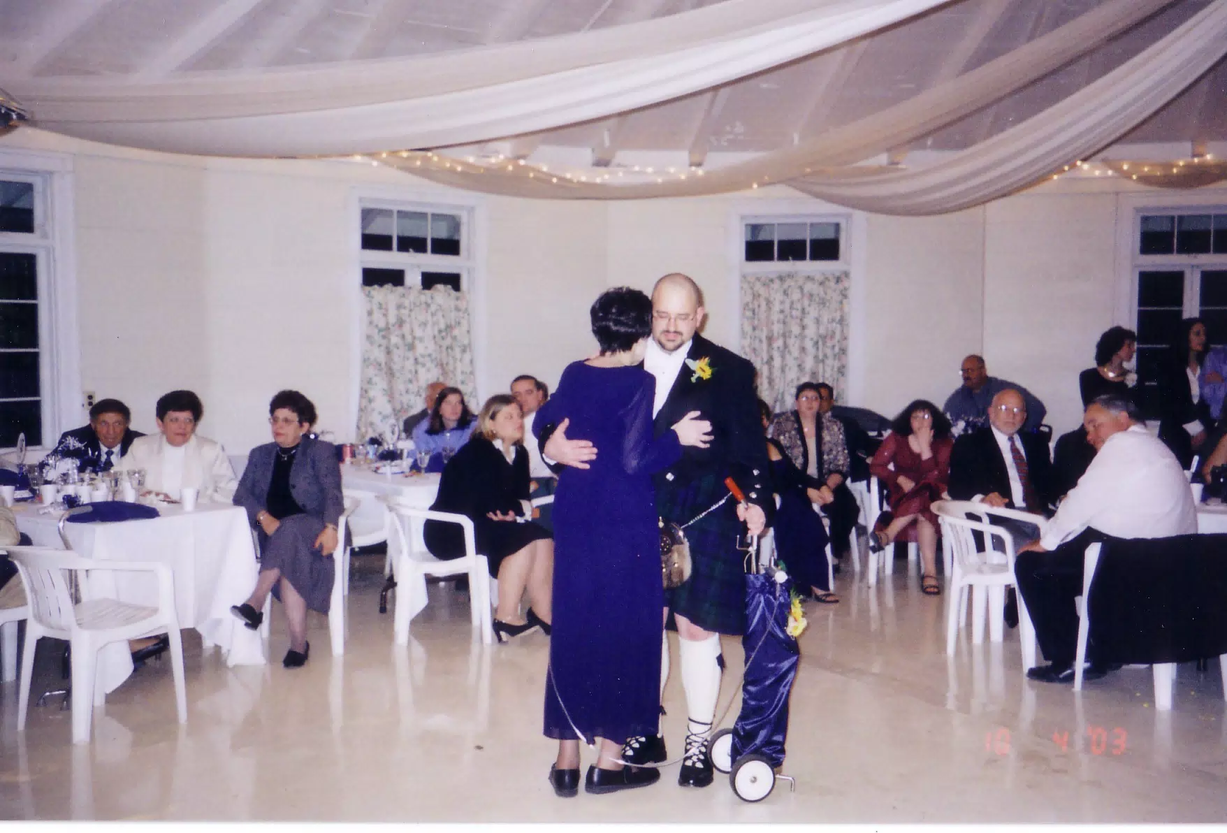 Scott and Karen Miller Dancing at Scott and Dominica's Wedding