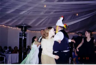 Monica dancing with the Funky DJ