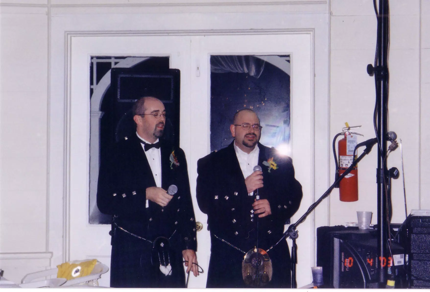 Nate and Scott Doing Karaoke