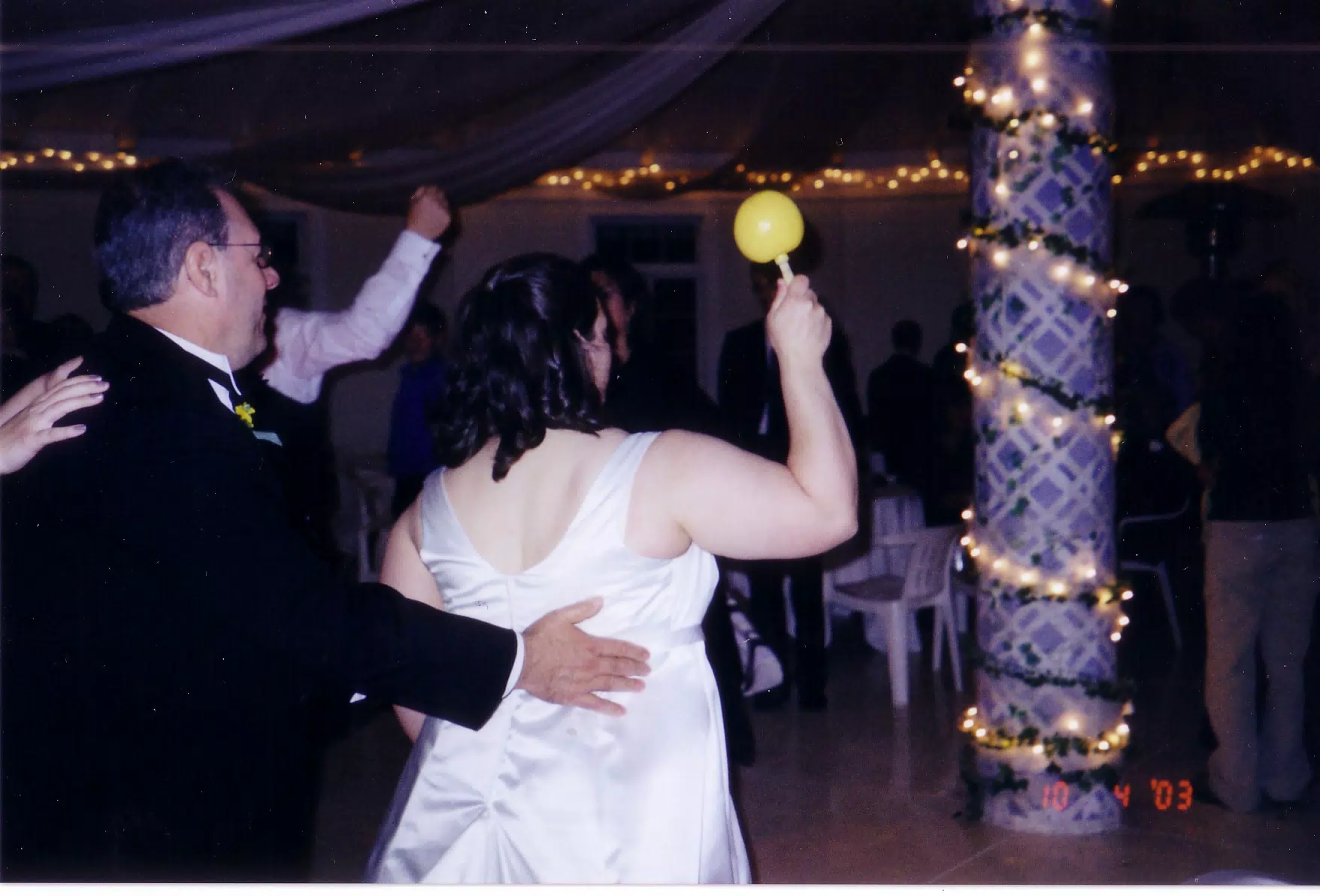 Dominica and Her Father doing the Conga