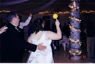 Dominica and Her Father doing the Conga