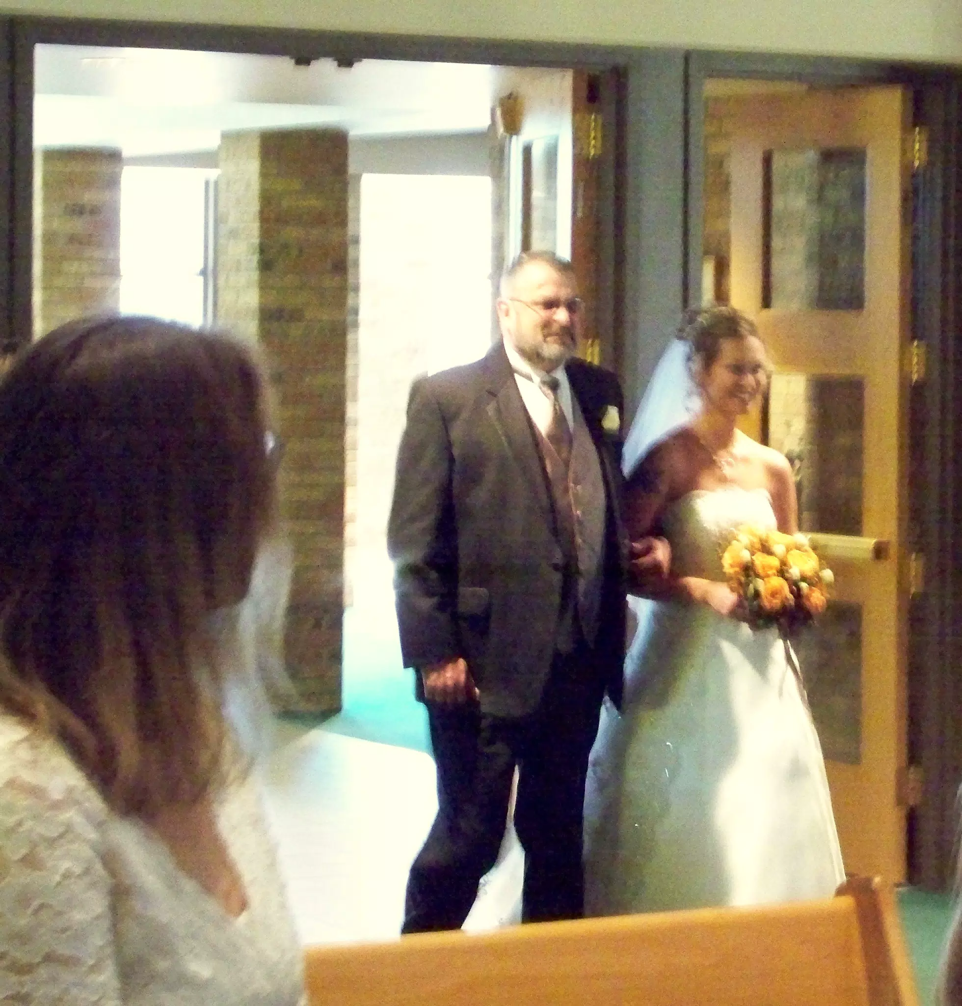 Howlett Wedding - Nikki and Father Entering Church