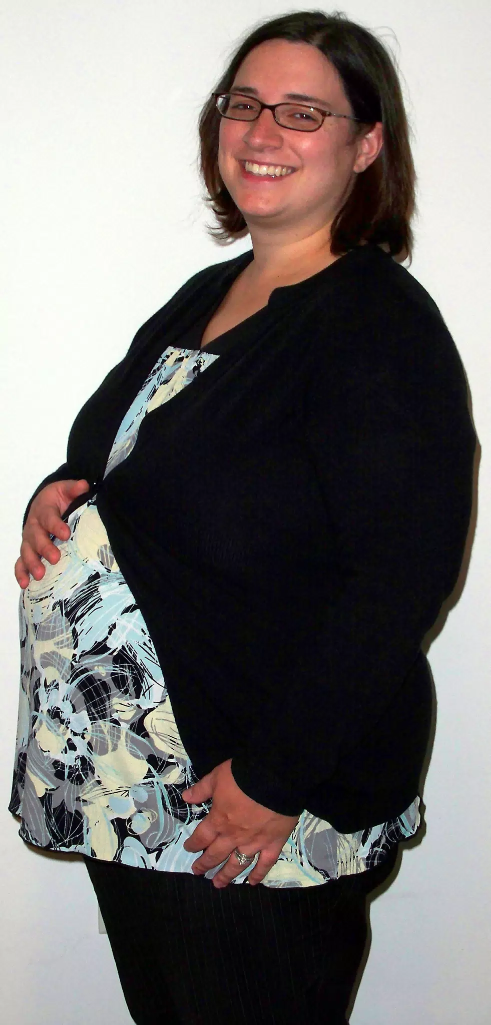 Dominica with 8 Month Belly