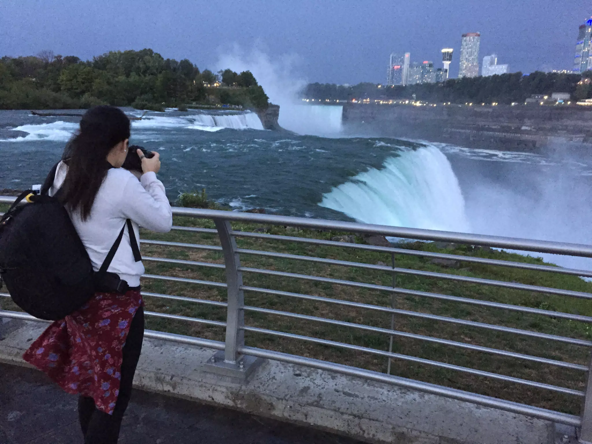 Maggie Photographing Niagara Falls, NY