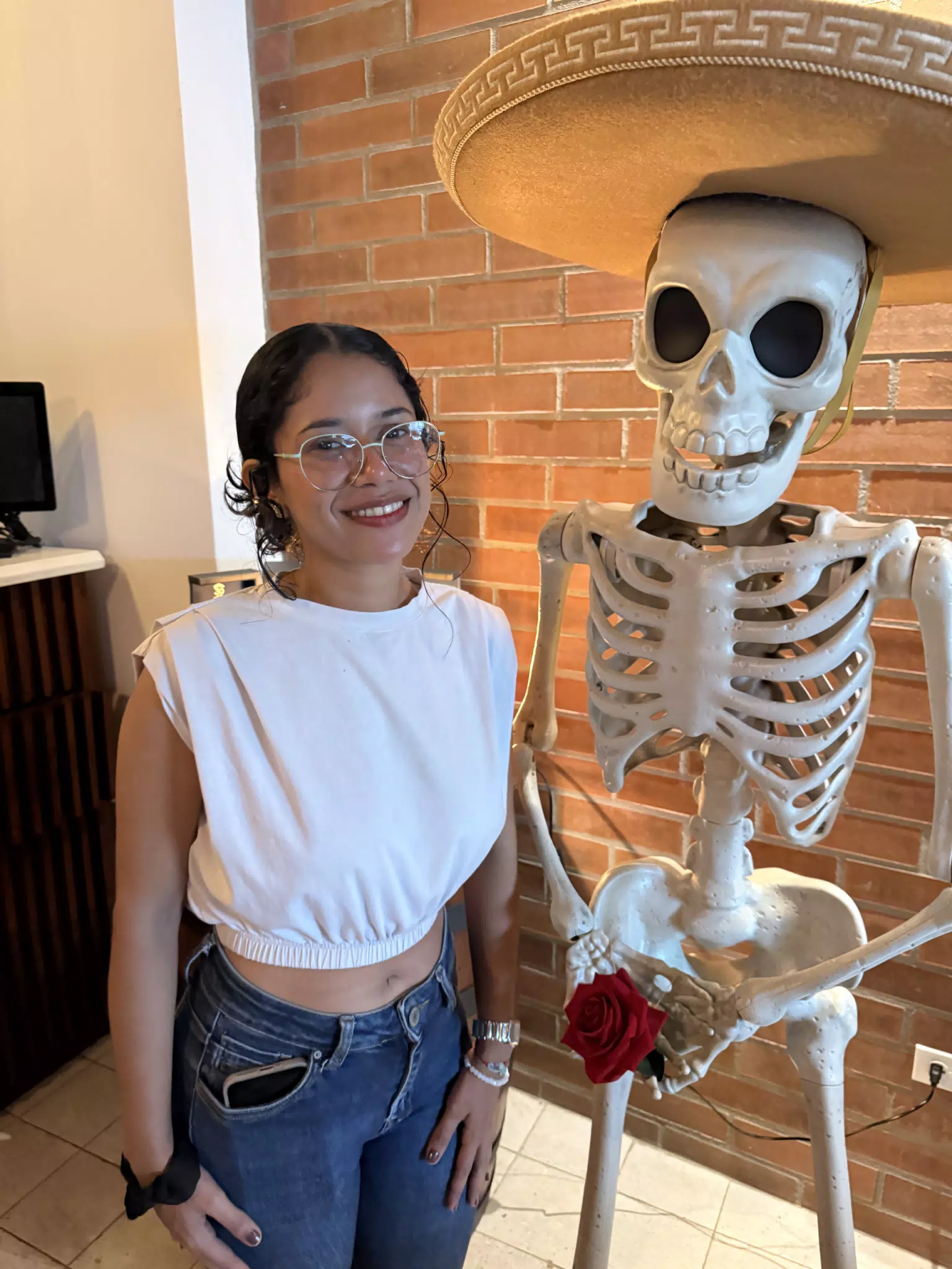 Marilyn with Skeleton
