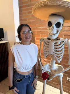 Marilyn with Skeleton