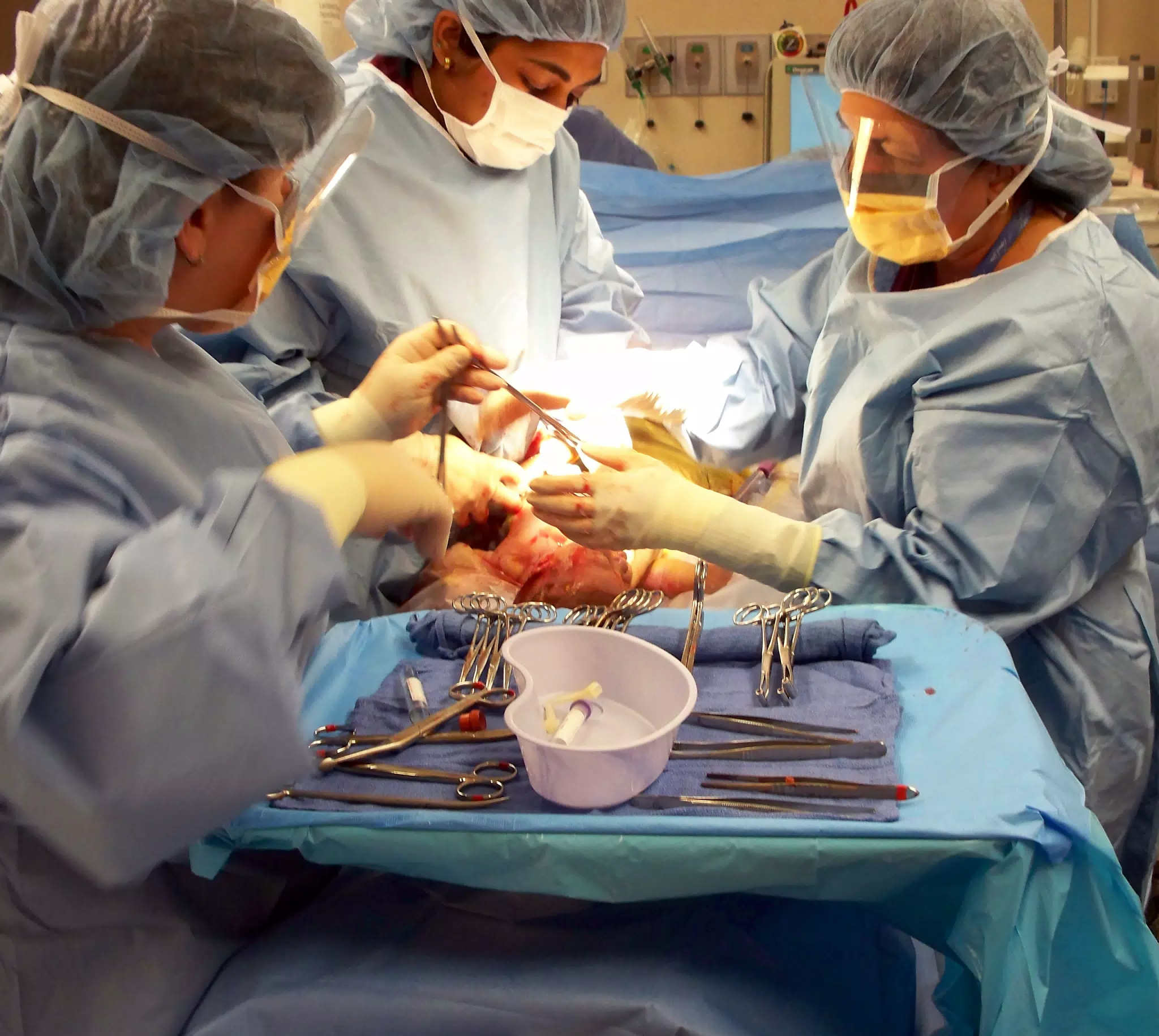 Dominica and Liesl in Surgery