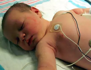 Liesl Sleeping Before Her First Bath