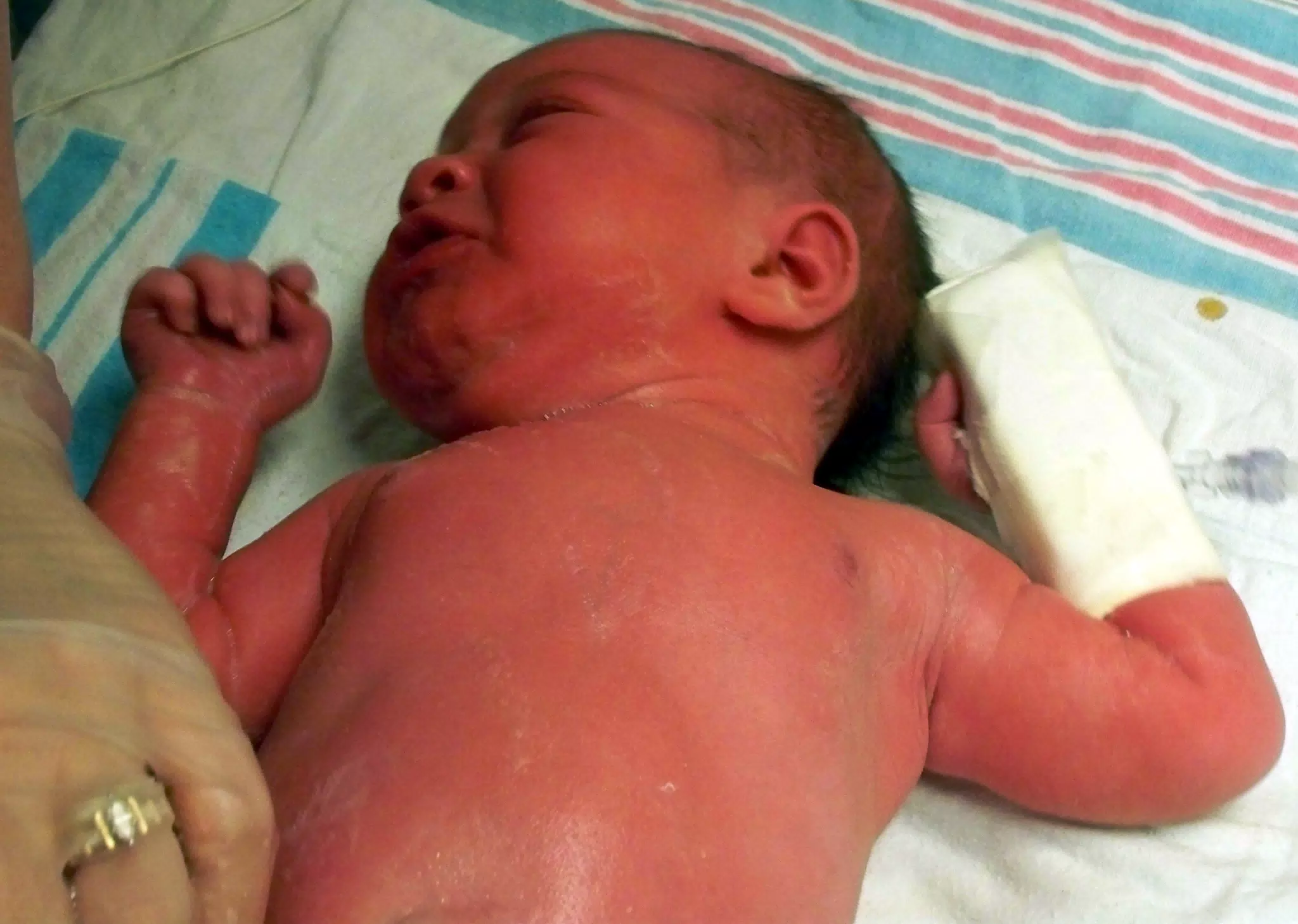 Liesl Making Faces During Her Bath