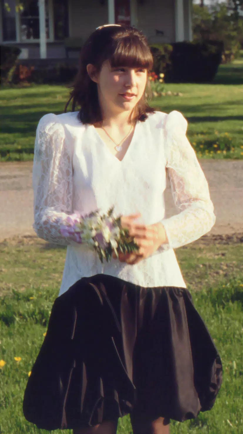 Mary Johnston before York Junior Prom 1994
