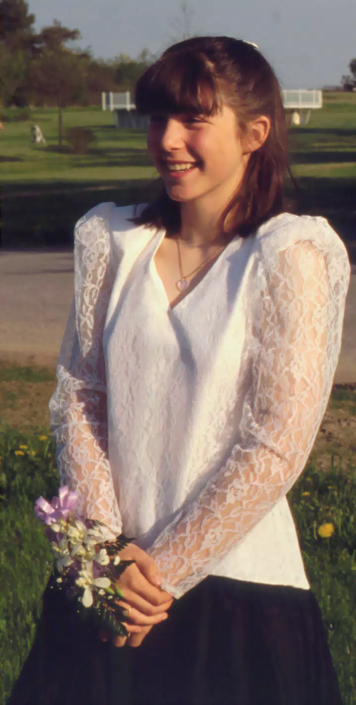 Mary Johnston before York Junior Prom 1994