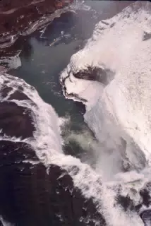 Upper Falls of Letchworth State Park in Winter