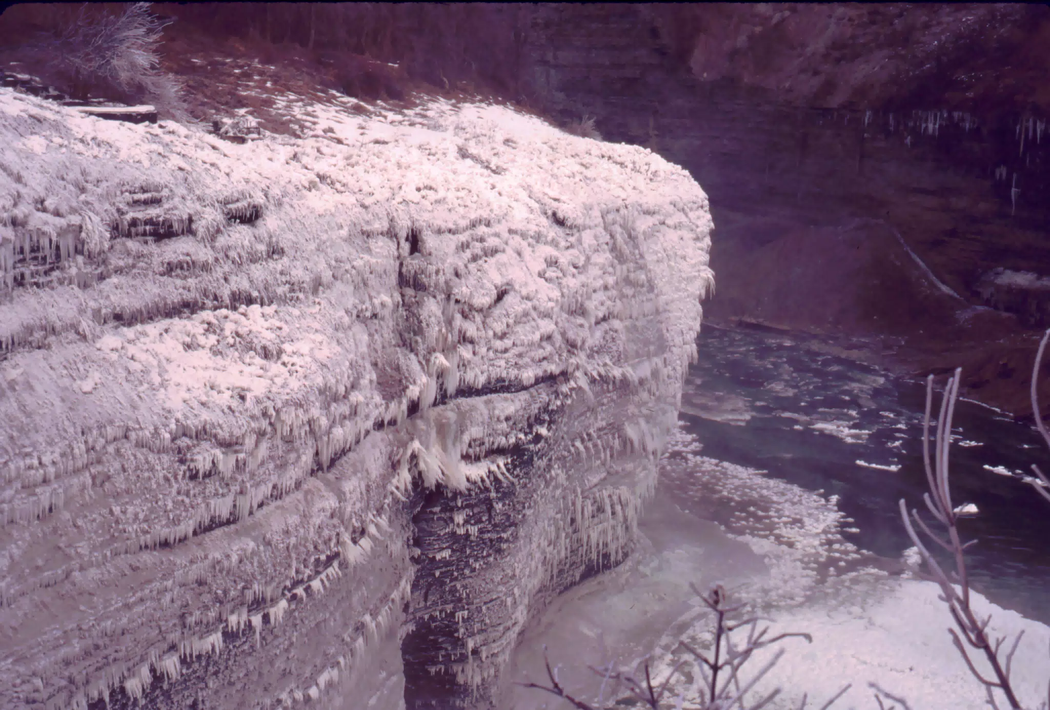 Genesee River in Letchworth State Park in Winter