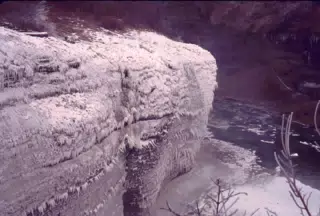 Genesee River in Letchworth State Park in Winter