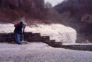 Nate Parker in Letchworth State Park in Winter