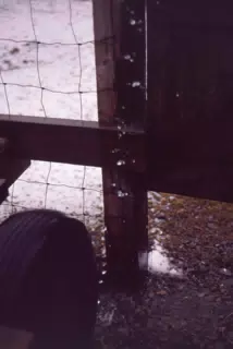 Water Falling from Barn Roof
