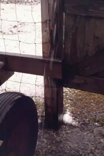 Water Falling from Barn Roof