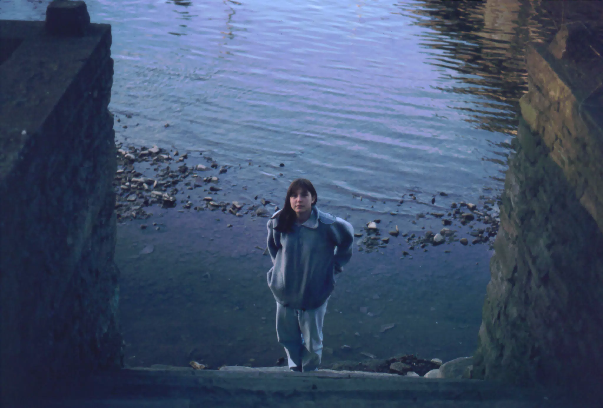 Mary Johnston by Creek in Belmont, New York