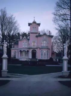 Pink House in Wellsville, New York