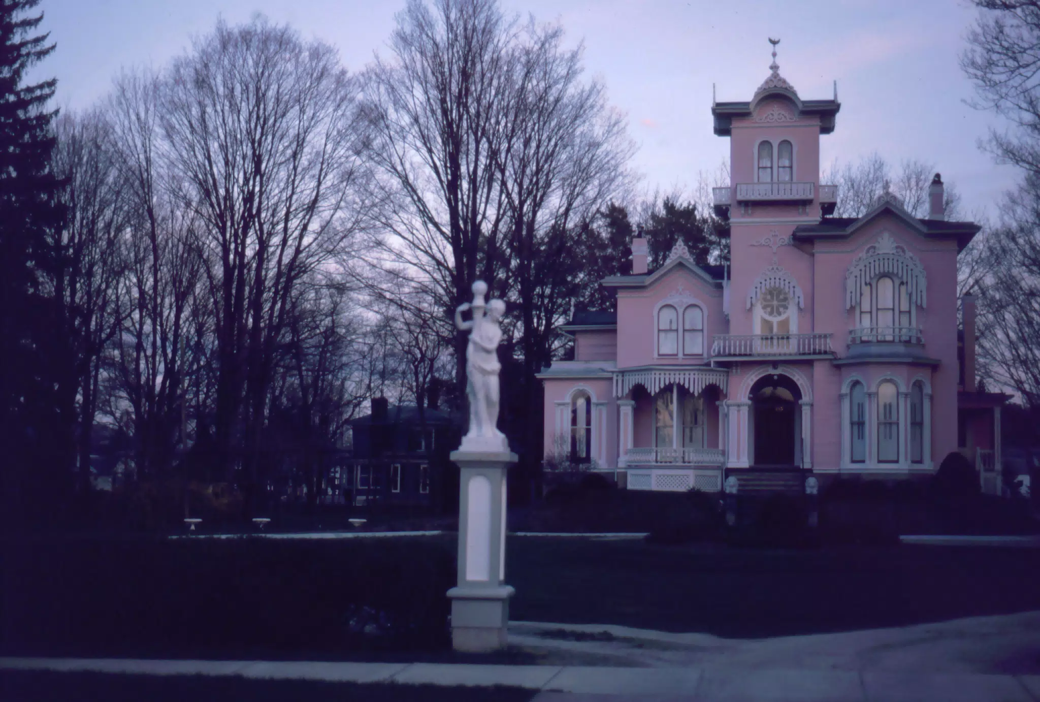 Pink House in Wellsville, New York