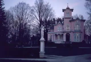 Pink House in Wellsville, New York