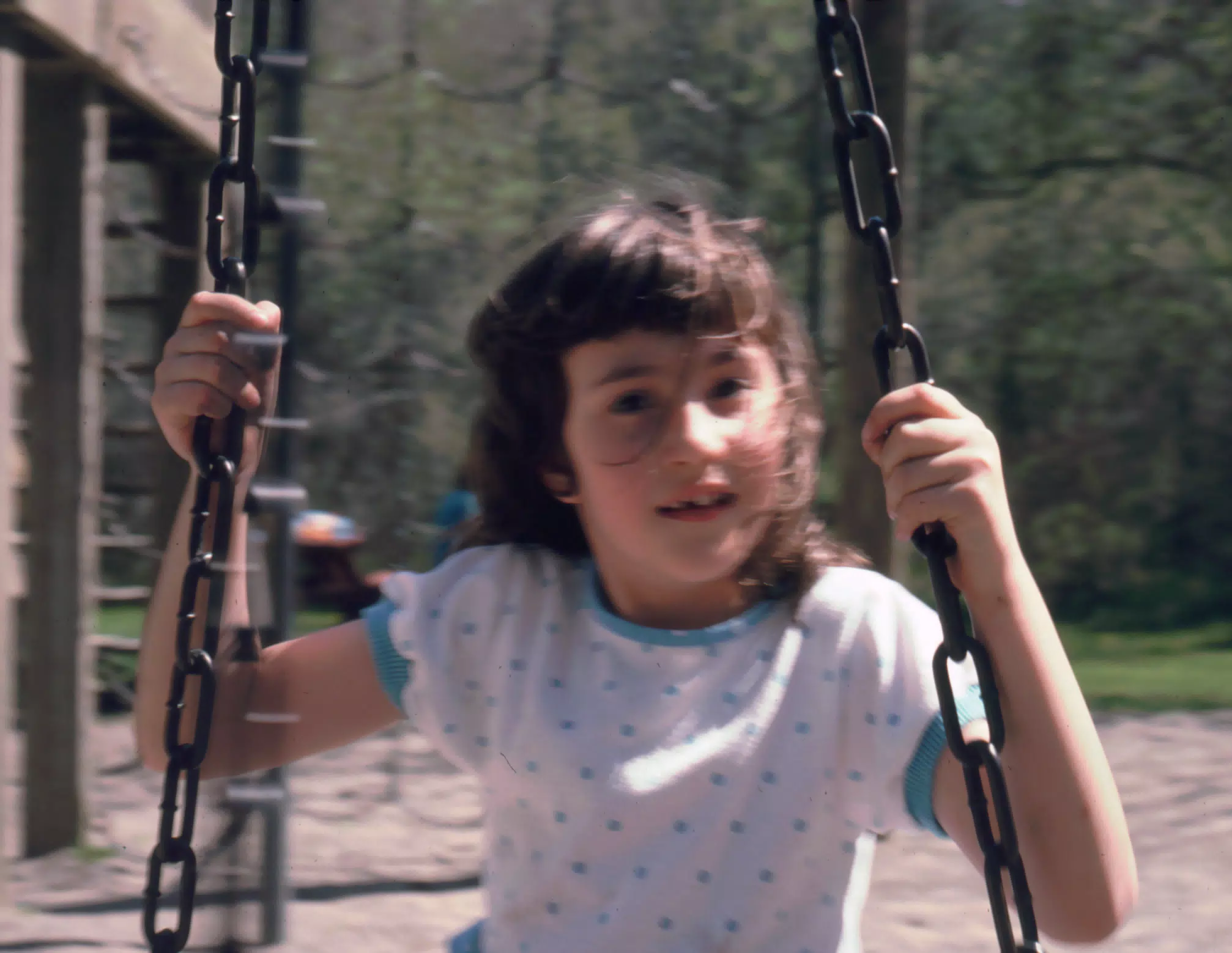 Sara Richardson on Swing at Genesee County Park