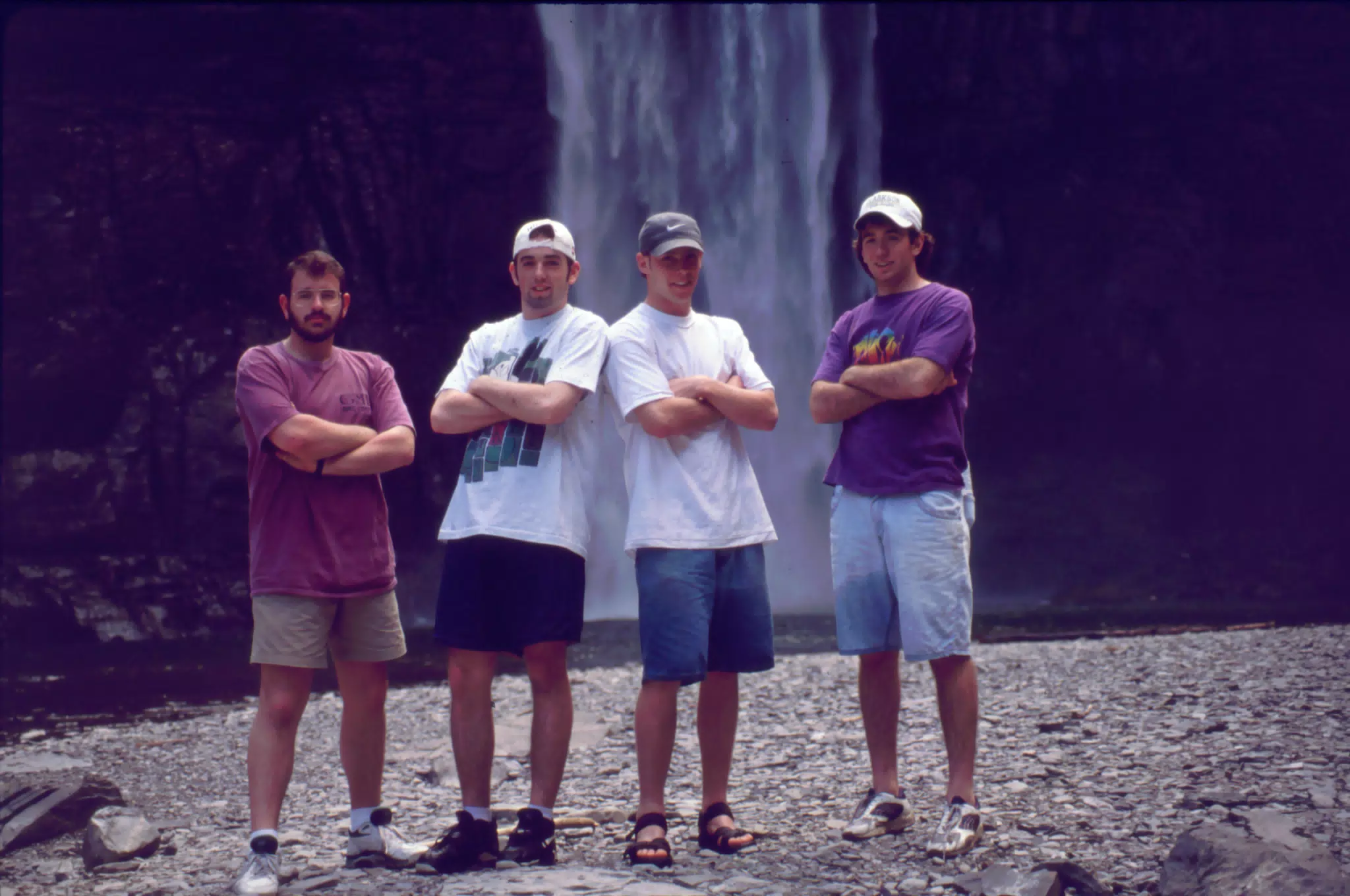 Scott Alan Miller, Nathan Parker, Rich Rookie and Jeff Simpson at Taughanock State Park, New York
