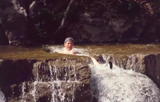 Rich Rookie in Creek at Taughannock State Park
