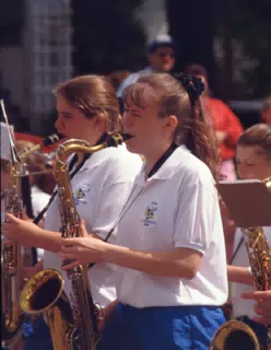 Perry Marching Band - Erin Parker on Saxaphone