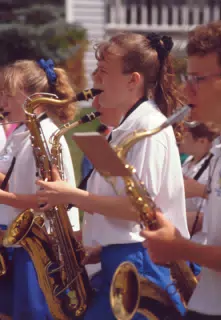 Perry Marching Band - Erin Parker on Saxaphone